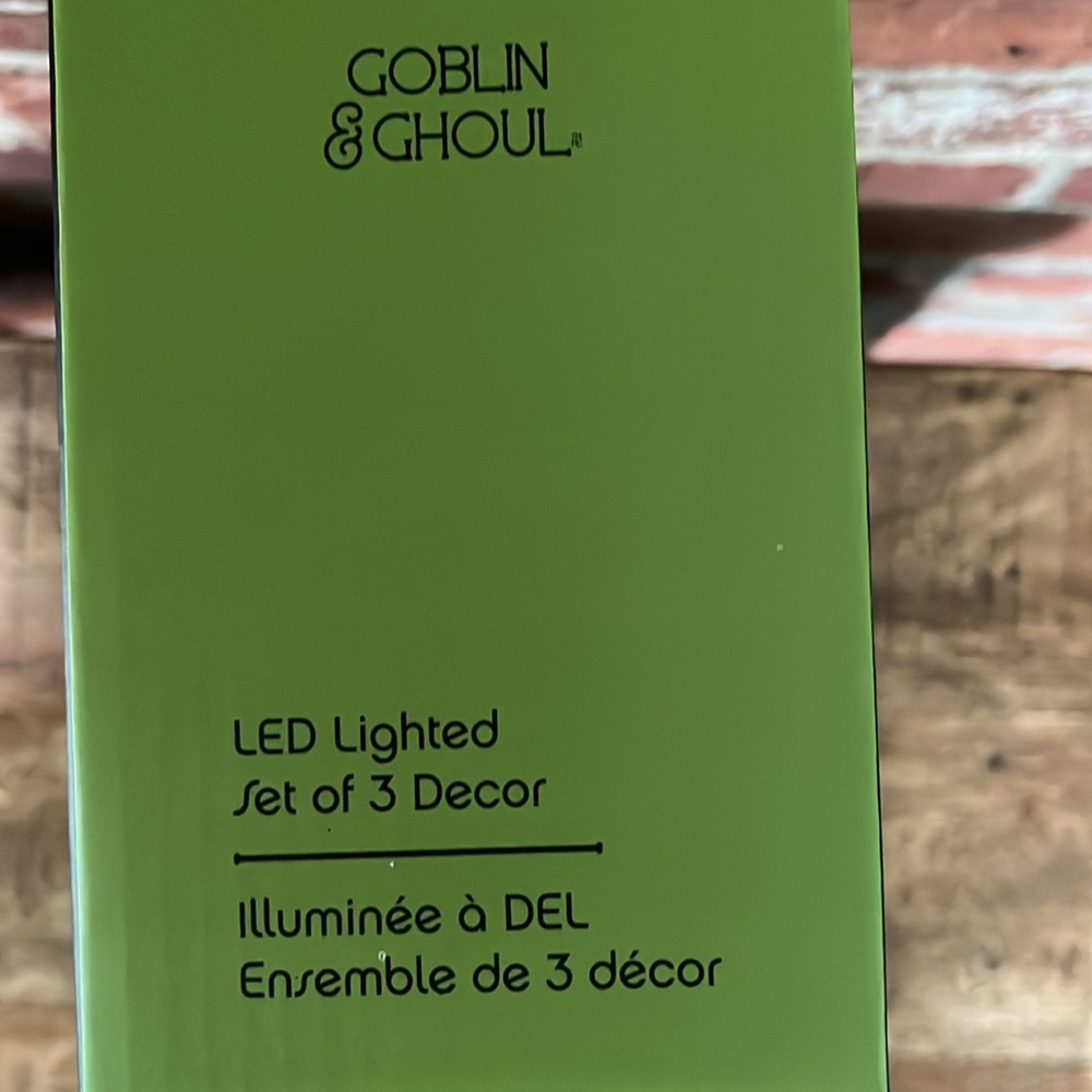 LED Ghost Decor Set - Pink, Yellow, Green goblins, and ghouls - Picture 6 of 8